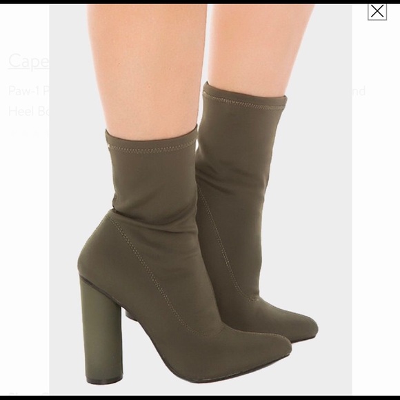 SALEWomen's mid calf high heel boot - Picture 3 of 4